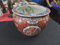 Oriental Planter with Chinese Mark to Base. W.32 H,26 Cm.