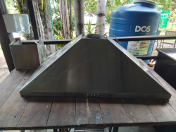 A Stainless Steel Cooking Hood.