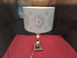 A Chrome Light. W.34 H.55 Cm.
