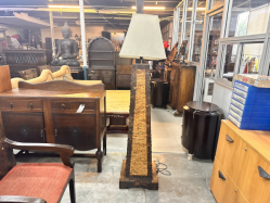 Wooden Floor Lamps. H.173 Cm.