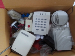 A Job lot of Electric Items ( Alarm System, Door Bell, CCTV wire Etc., (Sold as seen)