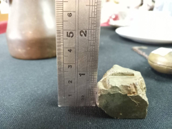 Pyrite Known as Fools Gold  Iron Sulfide Mineral From Karelia W.3.5 H.2.5 Cm.