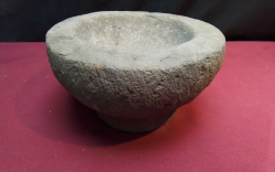 Vintage Maxican Volcanic Leva Stone Molcajete Mortar.