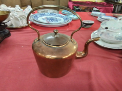 A Large Victorian Copper Kettle.