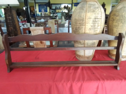 An Old Oak Plate Display Rack. L.94 H.31 Cm.