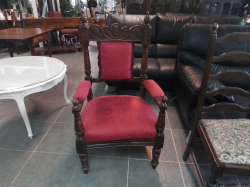 Scottish Arm Chair  with Thistle and Stag Designed. W.60 D.53 H.107 Cm.