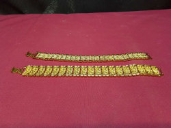 2 Gents Gold Plated Bracelet’s. 