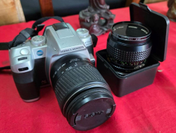 Konica vintage digital camera with macro Len.