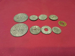 9 Coins Suspected Funan 