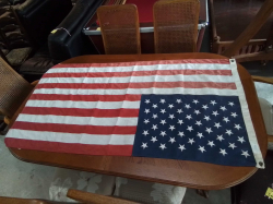 Genuine Quality Vintage USA Flag. 81x158 Cm.