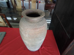 A Large and Tall Pottery Vase.W.27 H.55 Cm.
