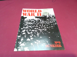 DUNKERK: WORLD WAR II Photo-Magazine  + Silver plated 5 RM  (Reichsmark) HITLER Coin  