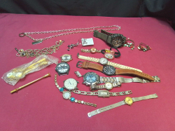 A Job lot of Old Jewelry and Watches. 