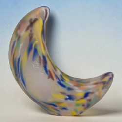 A Murano art glass cresent moon shaped H.19 cm