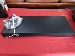 A small black wall shelf Index 9x. 23x2 include fittings  