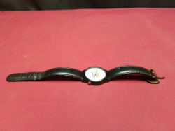 Budweiser Collectible Watch With Truck Dial & Frog Second Hand. In Proper Working Order With Original Leather Band & Fresh Battery. Ca. 1990's.