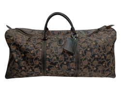 A TRUSSARDI PAISLEY BOSTON BAG , LARGE CAPACITY WITH LOCK IN EXCELLENT CONDITION 