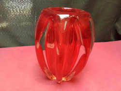 A Lovely Murano Vase. W.14 H.18 Cm.