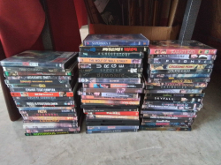 A Job lot of DVDs and CDs 