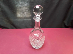 A Lovely Glass Decanter with lid W.11 H.31 Cm.