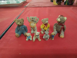 8 Teddy Bear Figures.