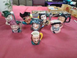 8 Various include 3 R9yal Doulton Small Character Jugs.