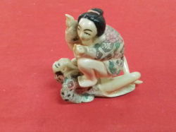 Chinese Ivory style erotic couple.