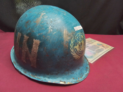 United Nations BLue Helmet.
