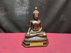 A Bronze Statue of Phra Phutta Sitting. D.9.5 L.16 H.20 Cm.