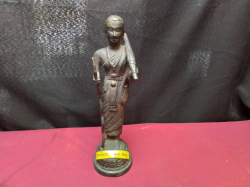 A Bronze Statue of Phra Siwali. W.7.5 H.25 Cm.