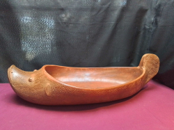 An Earthen Ware Bowl. W.26 L.61 H.8 Cm.