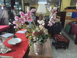 Artificial Flower in Beautiful Vase. W.16 H.72 Cm.