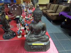 A Bronze Statue of Chiang Saen Buddha.D.16 W.27 H.40 Cm.