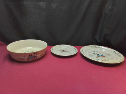 3 Pieces of American country collection ceramics.  