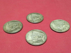 4 Adolf Hitler Token Germany Coins.