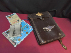 Aircraft officer's bag for pilots map.