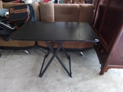 A Foldable Black Table. W.60 L.100 H.74 Cm,