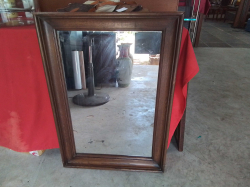 A Solid Wood Oak Mirror. 58x82 Cm.