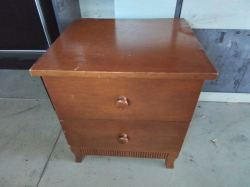A Bedside Cabinet. W.50 D.45 H.53 Cm. (Top A/F)