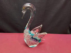 A lovely Murano Glass swan. W.9 L.16 H.26 Cm.