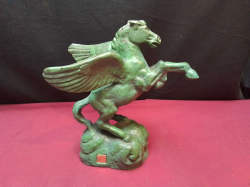 A Bronze Pegasus mythical winged divine horse Statue. W.11 L.20 H.23 Cm.