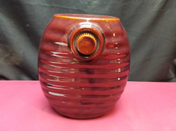 Yutanpo Vintage Tradition Japanese Ceramic Ribbed Hot Water Bottle. W.22 D.11 H.25 Cm.