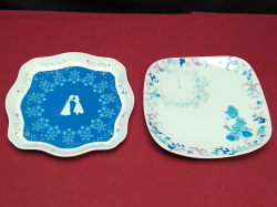 2 Disney plates one is Anna + Elsa and the other one is Cinderella. W.15 Cm.