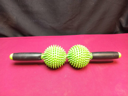  A hand-held massage fitness roller stick 