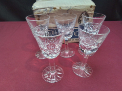 5x10z Waterford Crystal Liqueur Glasses (1 A/F)