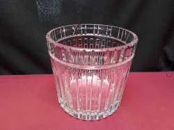 1x Large Crystal Glass Ice Bucket. W.20 H.19 Cm.