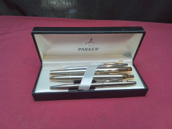 A Selection of Ball Point Pens in the case.