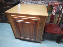 A Nice Wooden Single 1 Door Cupboard Suitqble to House A Safe. W.81 D.73 H.91 Cm.