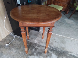 A teak wood coffee or bar tables. Solid. W.25 H.30 Cm.