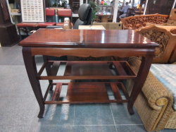 A Wooden 2 Shelves Side Table. L.100 W.50 H.80 Cm.